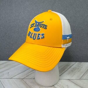 NEW St. Louis Blues NHL Special Edition Fanatics Adjustable Trucker‎ Hat Yellow